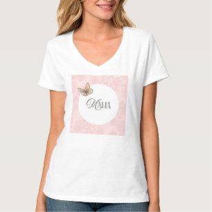 Neues Mamma-Herz-Blumenmuster-T-Shirt nach Maß T-Shirt