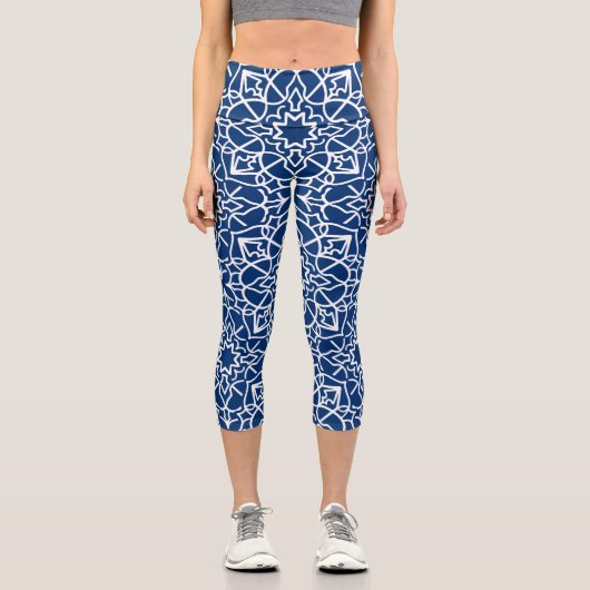 Neues Mandala 3 Capri Leggings (Vorderseite)
