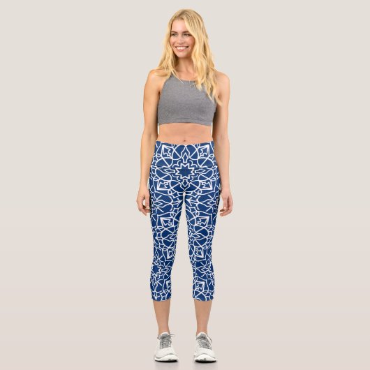 Neues Mandala 3 Capri Leggings (Vorderseite)