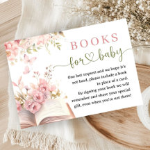 Neues Märchenbuch Baby Shower Mädchen Floral Rosa