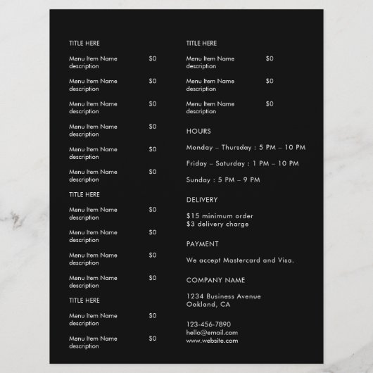 Neues Menü mit dem Logo für das benutzerdefinierte (Hinten)