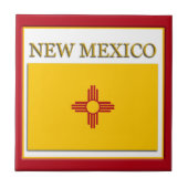 Neues mexikanisches Flag Design Tile Fliese (Vorderseite)