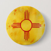 Neues mexikanisches Flaggengebiet Button (Vorderseite)