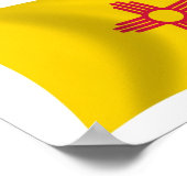 Neues mexikanisches Flaggenplakat Poster (Ecke)