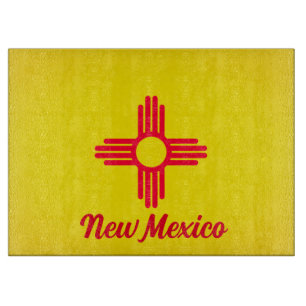 Neues mexikanisches Flaggenplateau Schneidebrett