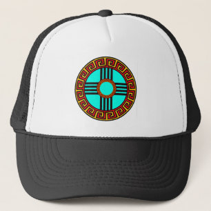 Neues mexikanisches Zia-Symbol Truckerkappe
