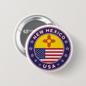 Neues Mexiko Button (Vorne & Hinten)