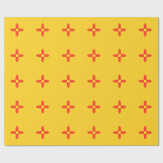 NEUES MEXIKO-Flag-Muster Geschenkpapier (Flach)