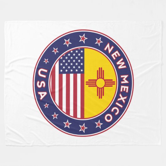 Neues Mexiko Fleecedecke (Vorderseite (Horizontal))