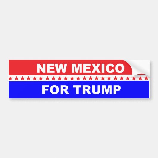 Neues Mexiko für Trump Autoaufkleber (Vorne)