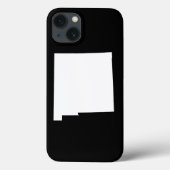 Neues Mexiko in Weiß und Schwarz Case-Mate iPhone Hülle (Rückseite)