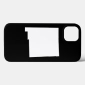 Neues Mexiko in Weiß und Schwarz Case-Mate iPhone Hülle (Rückseite (Horizontal))