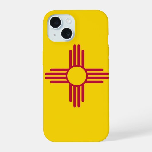 Neues Mexiko iPhone 15 Hülle (Rückseite)