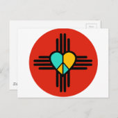 Neues Mexiko, Liebe, Frieden Postkarte (Vorne/Hinten)