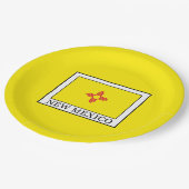 Neues Mexiko Pappteller (Schrägansicht)