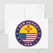 Neues Mexiko Postkarte (Vorne/Hinten)