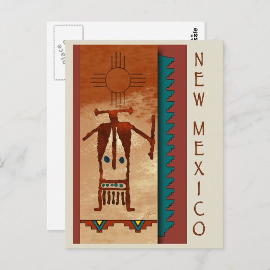 Neues Mexiko Postkarte (Vorne/Hinten)