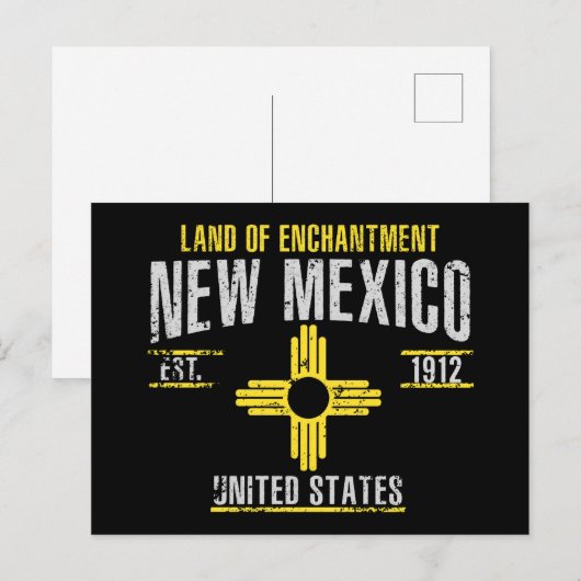 Neues Mexiko Postkarte (Vorne/Hinten)