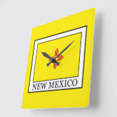 Neues Mexiko Quadratische Wanduhr (Winkel)