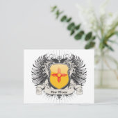 Neues Mexiko-Wappen Postkarte (Stehend Vorderseite)