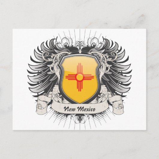 Neues Mexiko-Wappen Postkarte (Vorderseite)