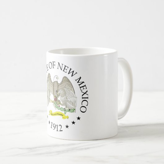 Neues Mexiko-Zeichen Kaffeetasse (VorderseiteRechts)