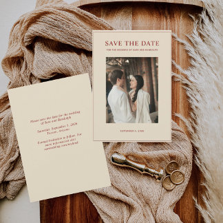 Neues Minimalistisches Foto 2026 Save The Date