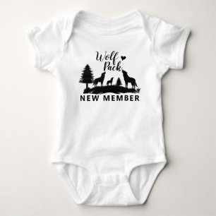 Neues Mitglied im Wolfsrudel Baby Strampler