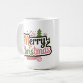Neues Modell für frohe Weihnachten-Tasse Kaffeetasse (Vorderseite Links)