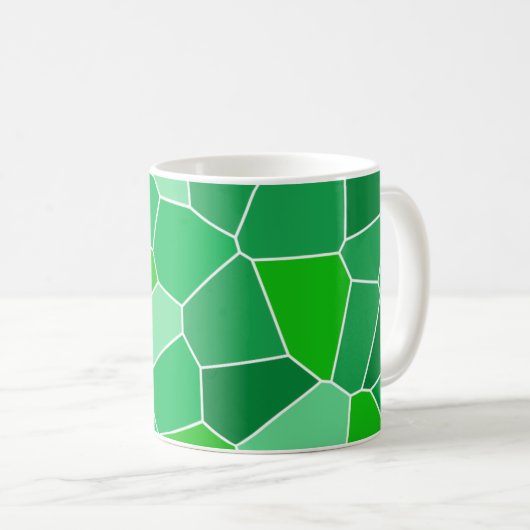 Neues modernes Bio Muster Kaffeetasse (VorderseiteRechts)