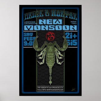 Neues Monsoon Brick & Mortar SF 2013 Poster