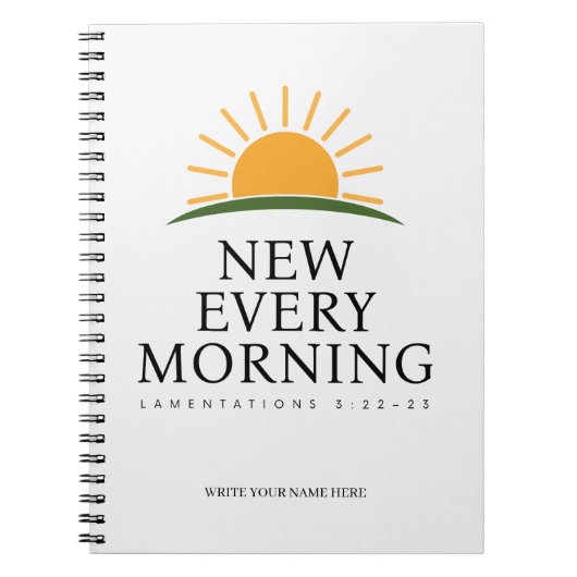 Neues Morgenjournal für Christen Notizblock (Vorderseite)