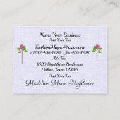 NEUES Nähen / Seamstress / Mode Visitenkarte (Rückseite)