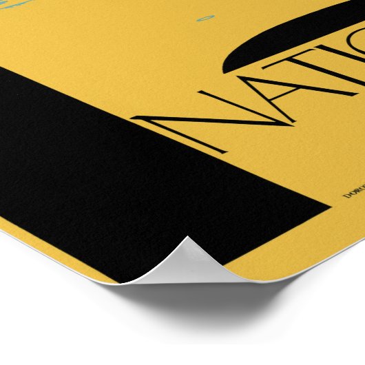 Neues Nationalparkplakat Poster (Ecke)