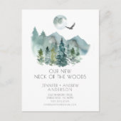 Neues Neck der Woods New Address Post Card Ankündigungspostkarte (Vorderseite)