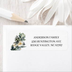 Neues Neck des Holzbergwerks - Neues Adressetikett