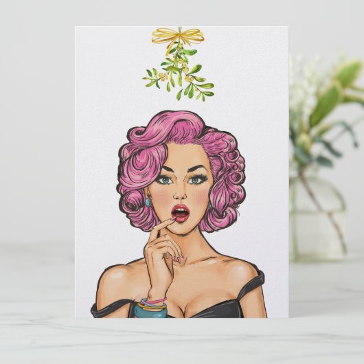 NEUES NEUJAHR ODER FRISCHE EINLADUNG (Stehend Vorderseite)