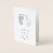 neues niedliches Zitat Silver Folienkarte (Vorderseite)