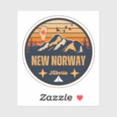 Neues Norwegen, Alberta Aufkleber (Blatt)