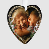 Neues Oma Baby Holly Pine Gold Frame Foto Ornament (Vorderseite)