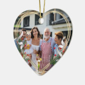 Neues Oma Opa Holly & Pine Gold Frame Foto Keramik Ornament (Links)