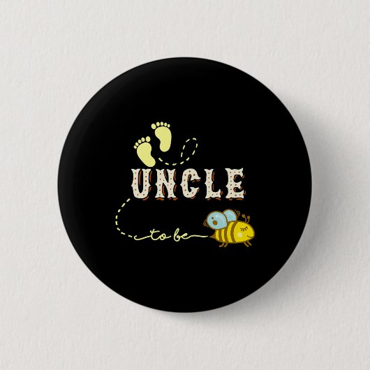 Neues Onkel-Geschenk für Männer Onkel To Bee Lusti Button (Vorderseite)