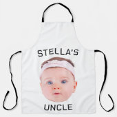 Neues Onkel-Geschenk, Geschenk für das Baby-Gesich Schürze (Vorderseite)