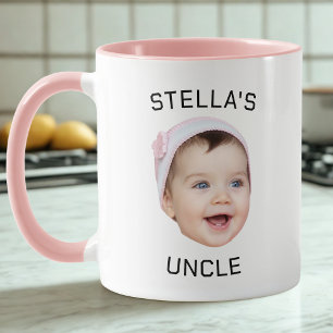 Neues Onkel Gift Foto, Custom Baby Face Foto Gesch Tasse