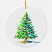 Neues Onkel-neues Baby-Schwangerschaftsankündigung Keramik Ornament (Hinten)