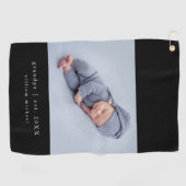 Neues Opa-Jahr-Foto Golfhandtuch (Horizontal)