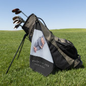 Neues Opa-Jahr-Foto Golfhandtuch (Gras)