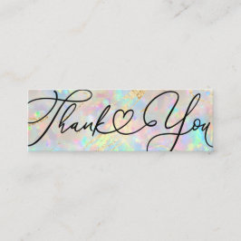 neues opales Edelstein Vielen Dank Mini Visitenkarte