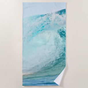 Neues Ozeanblau-Wellenbrechen Strandtuch