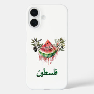 Neues palästinensisches Cover-Wassermelone-Design iPhone 16 Hülle